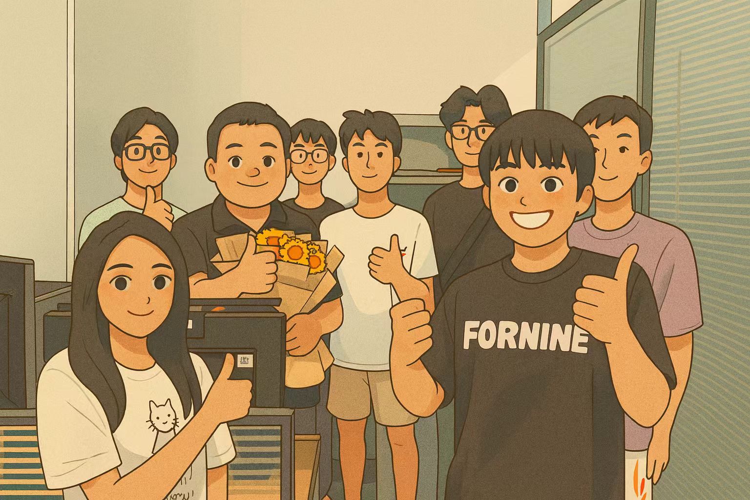 教师节慰问合影